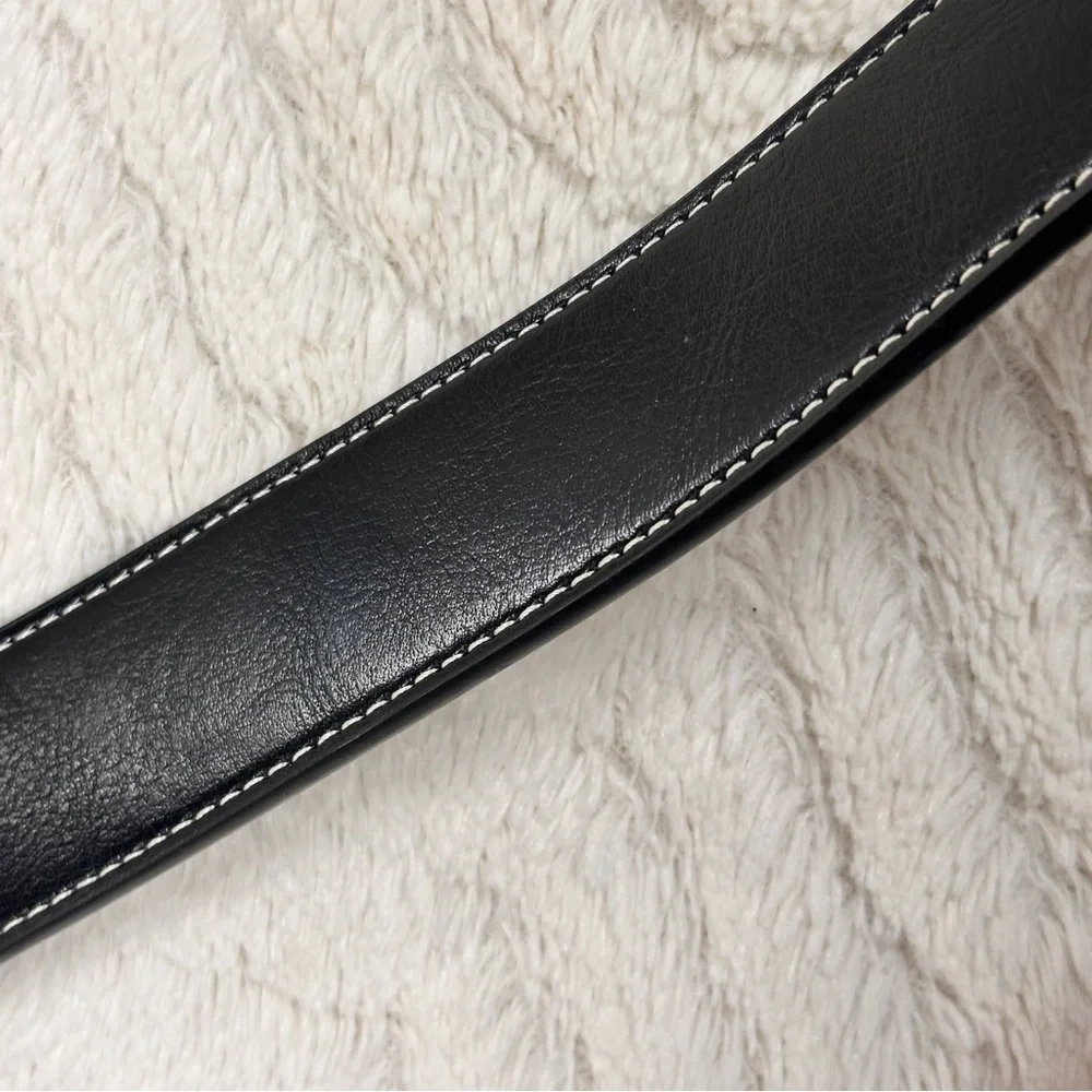 Swiss Gear Black / Brown Reversible Belt with Silver Buckle XXL 44 -48.